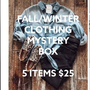Fall/Winter Clothing Mystery Box 5 Items $25